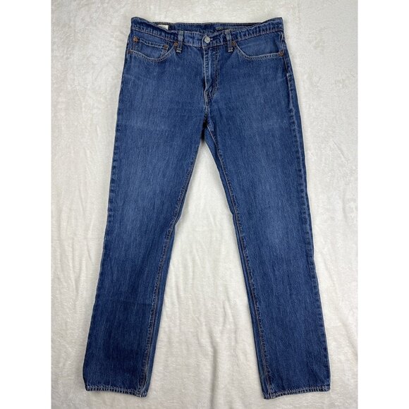 LEVI'S 511 PERFORMANCE BIG E DENIM JEANS SIZE 34 X 32 BLUE - Picture 1 of 9